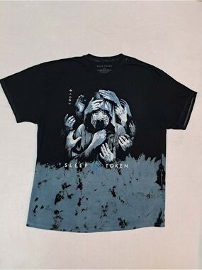 Sleep Token Vessel Chokehold Hands tie-dye T-shirt - Size Large